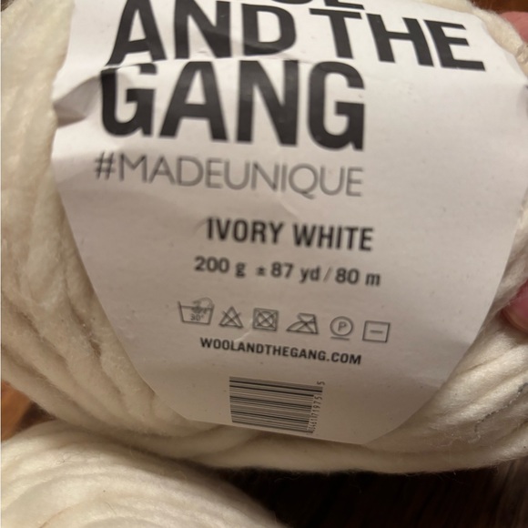 Wool and the Gang Cream Yarn - Picture 2 of 2